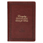 NLT Holy Bible Everyday Devotional Bible for Men New Living Translation, Vegan Leather, Burgundy Debossed - Leather