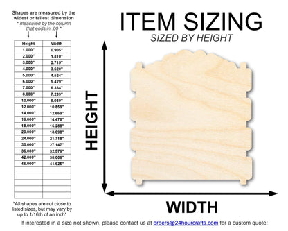 Unfinished Compost Bin Shape | DIY Craft Cutout | up to 46" DIY