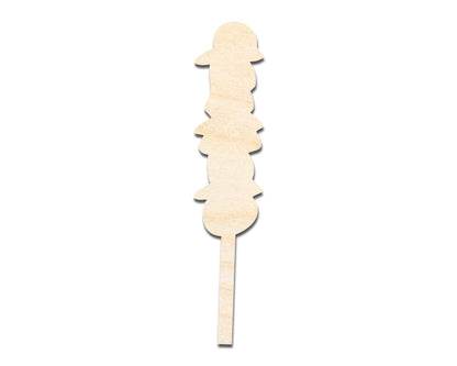 Unfinished Kebab Shape | DIY Craft Cutout | up to 46" DIY