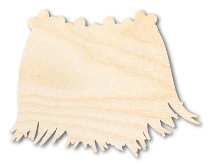 Unfinished Hula Grass Skirt Shape | DIY Craft Cutout | up to 46" DIY