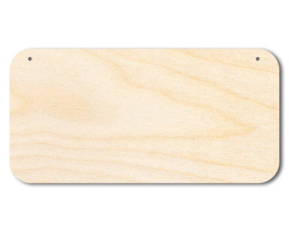 Unfinished Rounded Rectangle Door Hanger | DIY Craft Cutout | Door Hanger | up to 46" DIY