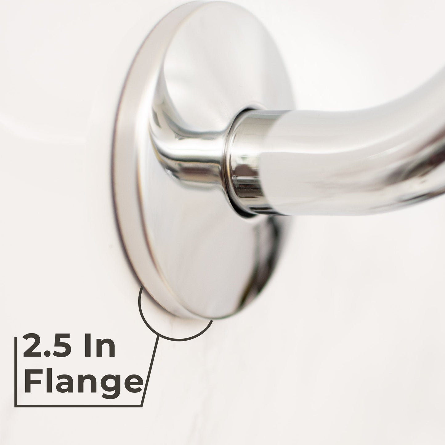 10.5 in. S-Shaped Stainless Steel Shower Head Extension Arm (Chrome Finish)