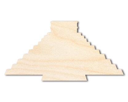 Unfinished Wood Chichen Itza Shape | DIY Craft Cutout | up to 46" DIY