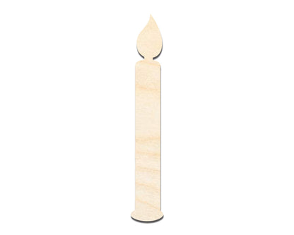 Unfinished Wood Birthday Candle Shape | DIY Craft Cutout | up to 46" DIY