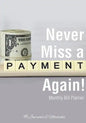 Never Miss a Payment Again! Monthly Bill Planner - Paperback