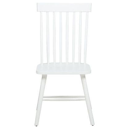 Andrews Windsor Spindle Back Dining Side Chair White (Set of 2)