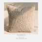 Wabi-sabi-style Cushion In Coffee And Off-white Cotton-linen Throw Pillow