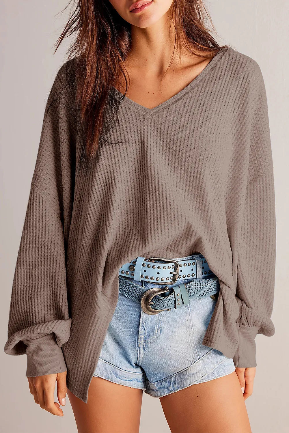 Trendy Waffle Knit Back-to-School Top