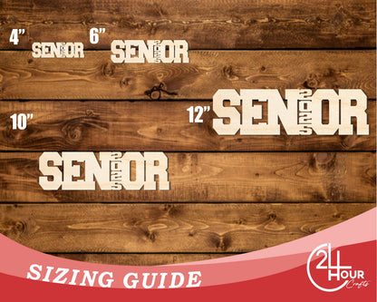 Unfinished Wood 2025 Senior Shape | DIY Craft Cutout | up to 46" DIY