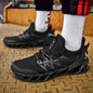 Shock-absorbing running shoes