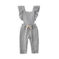 Bubble cotton pleated flying sleeve suspenders