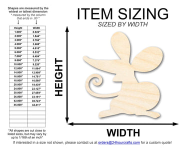 Unfinished Wood Cartoon Mouse Shape | DIY Craft Cutout | up to 46" DIY