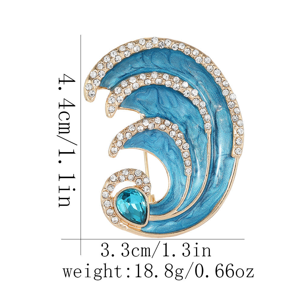 Best-selling Rhinestone Sea Turtle And Octopus Brooch