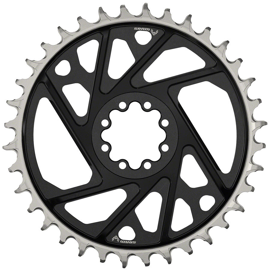 SRAM XX Eagle T-Type Direct Mount Chainring - 36t 12-Speed 8-Bolt Direct Mount 3mm Offset Aluminum BLK D1 Main image