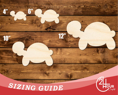 Unfinished Wood Balloon Turtle Shape | DIY Craft Cutout | up to 46" DIY
