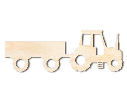 Unfinished Wood Hay Ride Shape | DIY Craft Cutout | up to 46" DIY