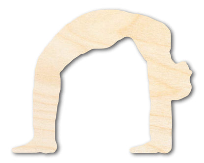 Unfinished Wood Yoga Wheel Pose Shape | DIY Craft Cutout | up to 46" DIY