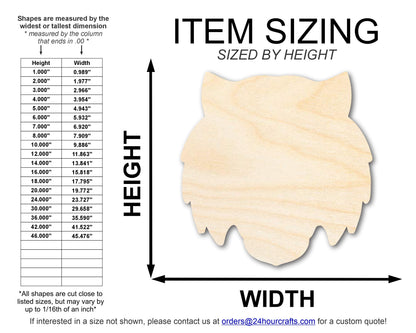 Unfinished Wood Tiger Mascot Shape | DIY Craft Cutout | up to 46" DIY