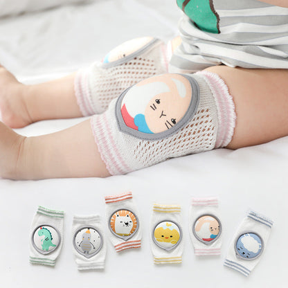 Baby Crawling Knee Pad with Cotton, Sponge Filling and Mesh Panel