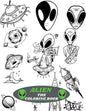 Alien the Coloring Book: Amazing kids Coloring Book with Fun Easy and Relaxing Coloring Pages Alien Inspired Scenes and Designs for Stress. - Paperback