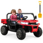 24V Ride On Kids Car with Dump Bed and Remote Control-Red