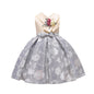V Neck Flower Temperament Children's Wear