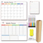 Calendar Magnetic White-board Wall Sticker Learning Schedule Refridgerator Magnets Message Board
