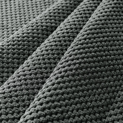 Sectional Sofa Modular Polyester Dark Gray 10 Seat