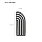 Black And White Striped Ceramic Dried Flower Vase Decorative Art Ornaments