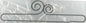 24in Double Scroll Split Btm Hanger Silver Tex