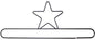 24in Star Split Bottom Hanger Silver