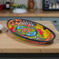 Extra Large Oval Talavera Platter | Hand-Painted Mexican Serving Dish