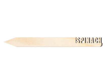 Unfinished Wood Spinach Garden Stake | DIY Craft Cutout | up to 24" DIY