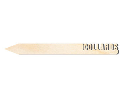 Unfinished Wood Collards Garden Stake | DIY Craft Cutout | up to 24" DIY