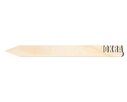 Unfinished Wood Okra Garden Stake | DIY Craft Cutout | up to 24" DIY