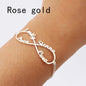 Fashion 8 character infinity Name Bracelet