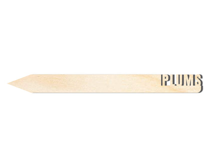 Unfinished Wood Plums Garden Stake | DIY Craft Cutout | up to 24" DIY
