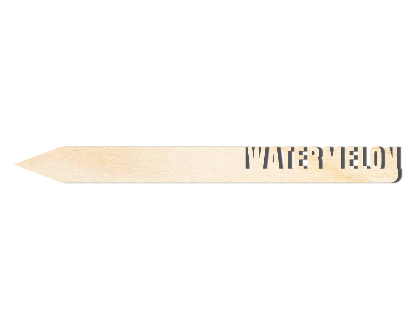 Unfinished Wood Watermelon Garden Stake | DIY Craft Cutout | up to 24" DIY