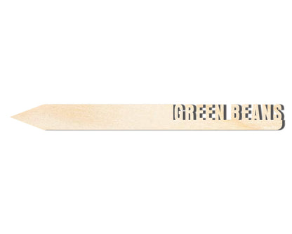 Unfinished Wood Green Beans Garden Stake | DIY Craft Cutout | up to 24" DIY