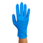 Dynarex Safe-Touch Blue Nitrile Exam Gloves - Non-Latex, Powder-Free - 100/box, 10bxs/case (1000 Count)