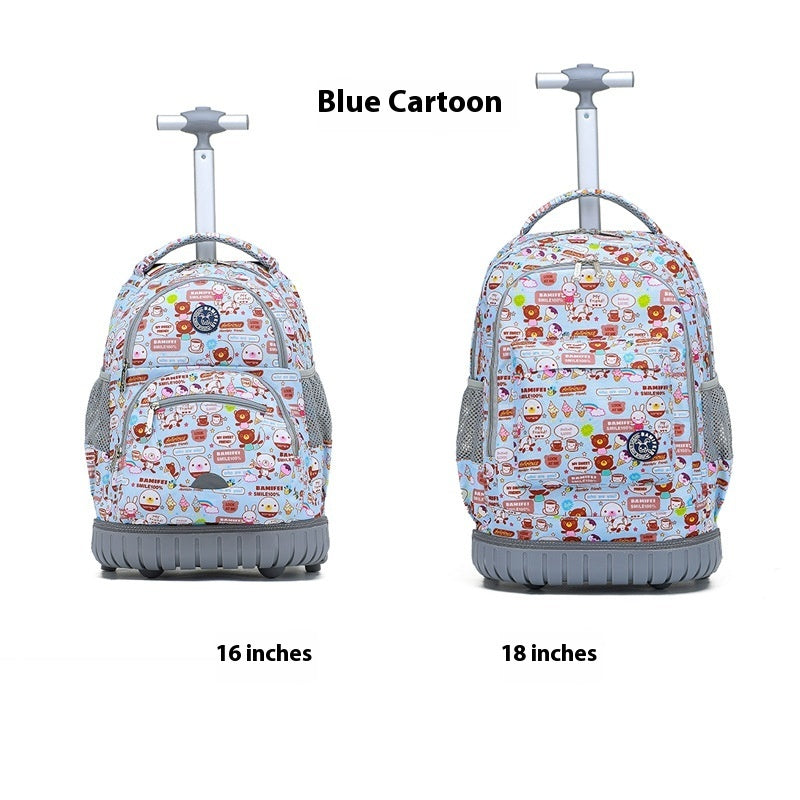 Children's Trolley Schoolbag Student Korean Style Backpack