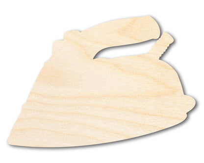 Unfinished Wood Clothing Iron Shape | DIY Craft Cutout | up to 46" DIY
