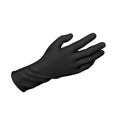 Dynarex Safe-Touch Black Nitrile Exam Gloves 4 Mil Thick, Powder-Free, 100/bx, 10bxs/cs (1000 Count)