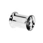 0G Stainless Steel Double Flare Lightning Bolt Tunnel