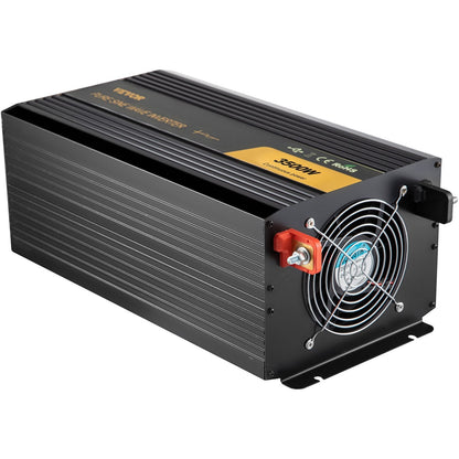 Pure Sine Wave Inverter 3500W, DC 12V to AC 120V, USB, LCD, GFCI, for RV Solar