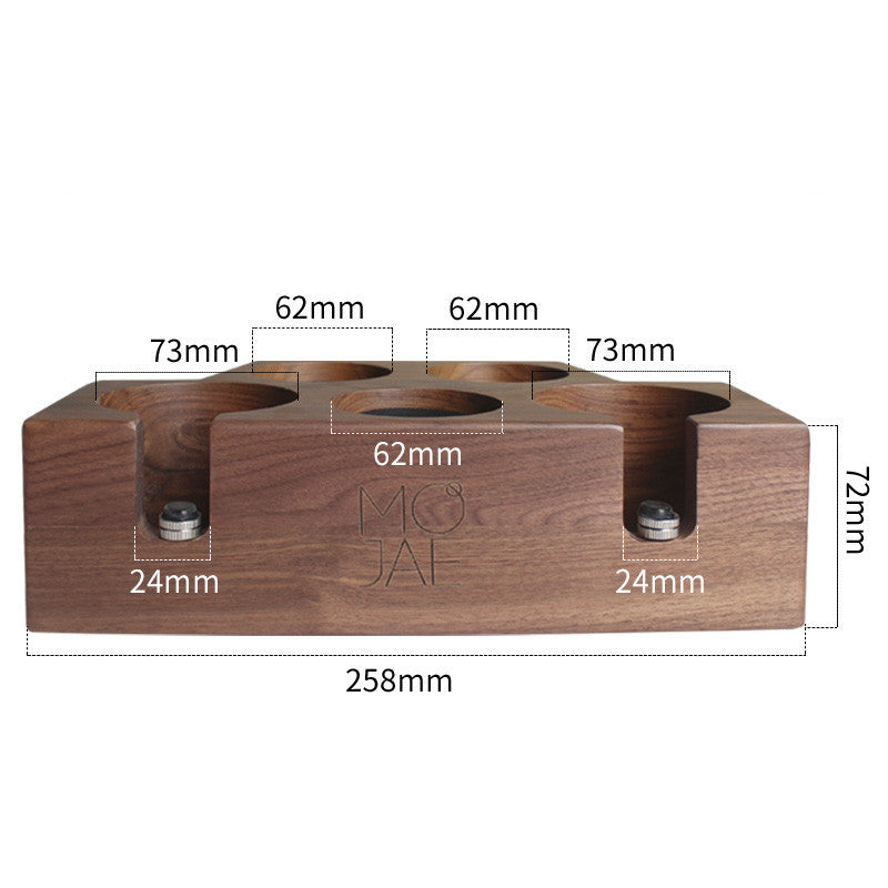 Solid Wood Coffee Press Powder Seat Filling And Pressing Base Handle Support Frame