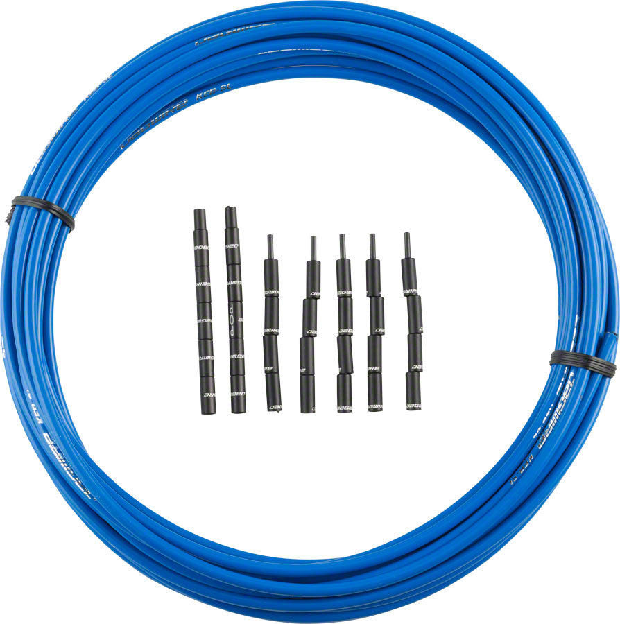 Jagwire 5mm Pro Compressionless Brake Housing Slick-Lube Liner 10M Roll SID Blue