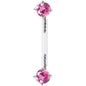 Pink Cubic Zirconia Bioplast Intimate Piercing