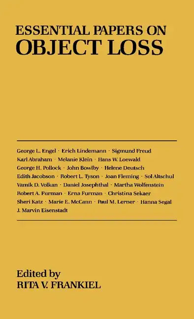 Essential Papers on Object Loss - Paperback