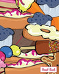 Donut-Book: donut and ice cream print cover - Paperback